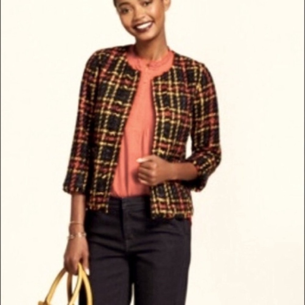 A New Day Semi Cropped Tweed Blazer Jacket XXL